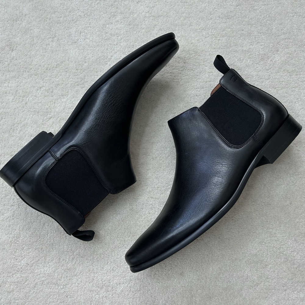 Florsheim Barrett Plain Toe Dress Chelsea Boots Men's 10 EE Slip On Leather - Picture 5 of 8